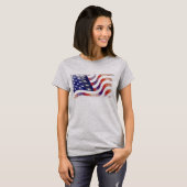 Amerikaanse vlag T-Shirt (Voorkant volledig)