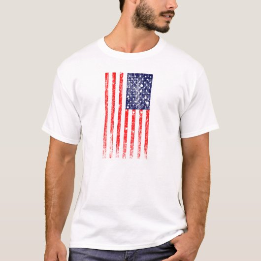 Amerikaanse vlag t-shirt (Voorkant)