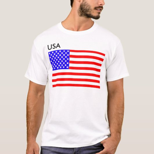 Amerikaanse vlag t-shirt (Voorkant)