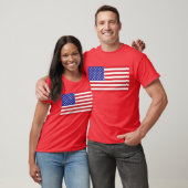 Amerikaanse vlag t-shirt (Unisex)