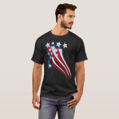 Amerikaanse vlag T-Shirt (Voorkant volledig)