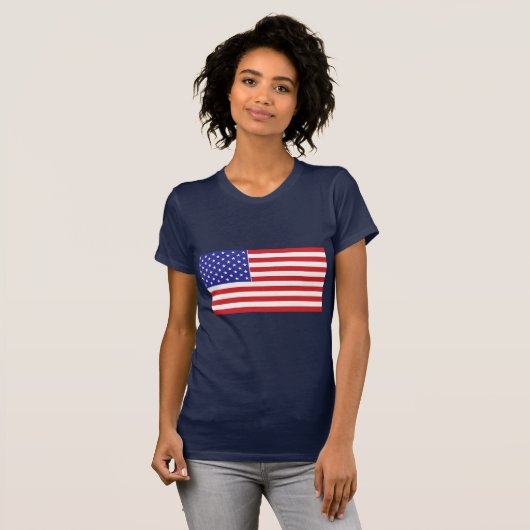 Amerikaanse vlag t-shirt (Voorkant volledig)