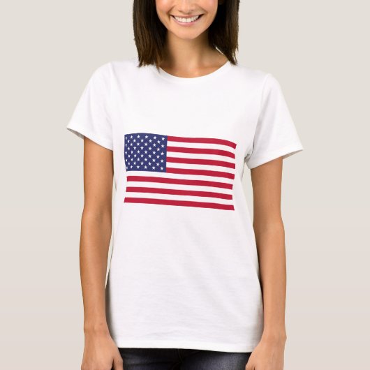 Amerikaanse vlag t-shirt (Voorkant)