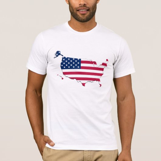Amerikaanse vlag T-shirt (Voorkant)