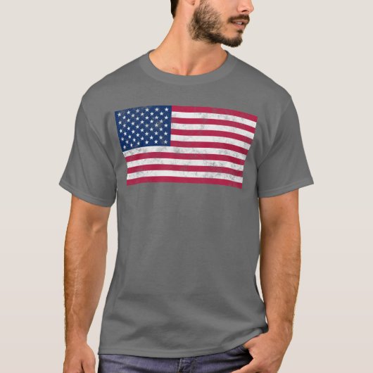 Amerikaanse vlag t-shirt (Voorkant)