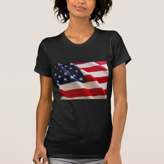 Amerikaanse vlag t-shirt (Voorkant)