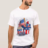 Amerikaanse vlag t-shirt (Voorkant)