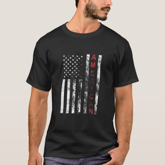 Amerikaanse vlag t-shirt (Voorkant)