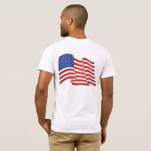 Amerikaanse vlag t-shirt (Achterkant volledig)