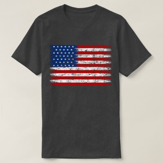 Amerikaanse vlag t-shirt (Design voorkant)