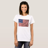 Amerikaanse vlag T Shirt (Voorkant volledig)