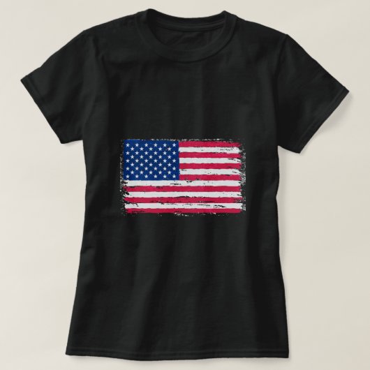 Amerikaanse vlag t-shirt (Design voorkant)
