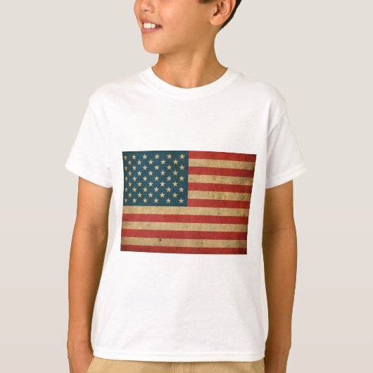  Amerikaanse vlag T-shirt (Voorkant)