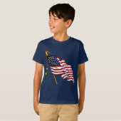 Amerikaanse vlag  t-shirt (Voorkant volledig)