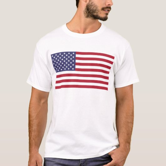Amerikaanse vlag t-shirt (Voorkant)