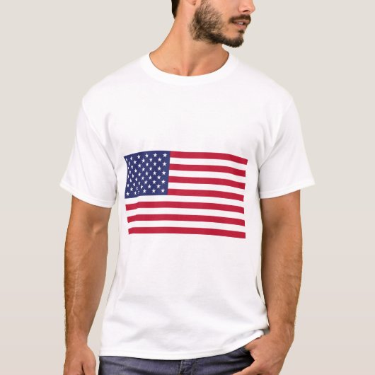 Amerikaanse vlag t-shirt (Voorkant)