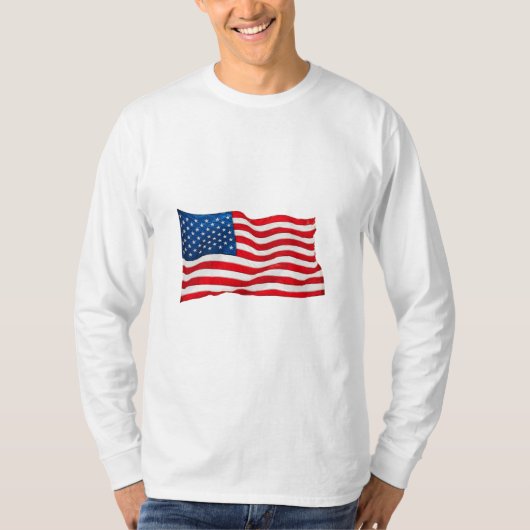 Amerikaanse vlag t-shirt (Voorkant)