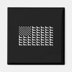 Amerikaanse vlag teckel patriottische hond vader m magneet