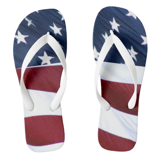Amerikaanse vlag teenslippers (Voetbed)