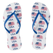 Amerikaanse vlag teenslippers (Voetbed)