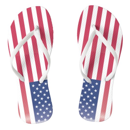 Amerikaanse vlag teenslippers (Voetbed)