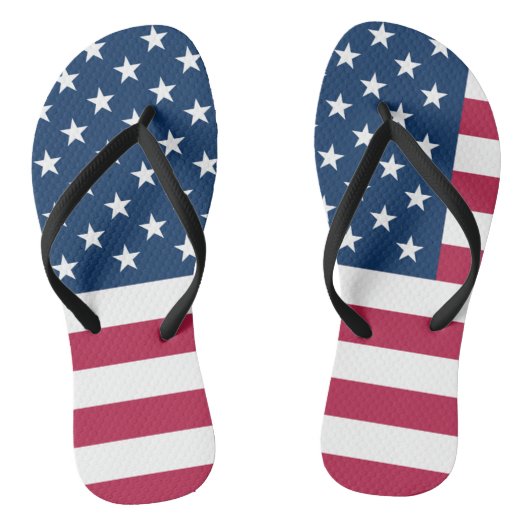 Amerikaanse vlag Teenslippers (Voetbed)