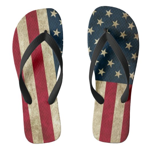  Amerikaanse vlag Teenslippers (Voetbed)