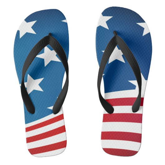 Amerikaanse vlag teenslippers (Voetbed)