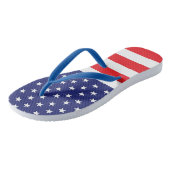 Amerikaanse vlag Teenslippers rood wit en blauw (Schuin)