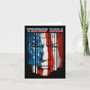 Amerikaanse vlag tegenover Trump-Vintage Donald Tr Kaart