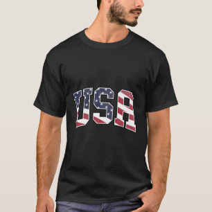 Amerikaanse vlag tekst patriottisch t-shirt