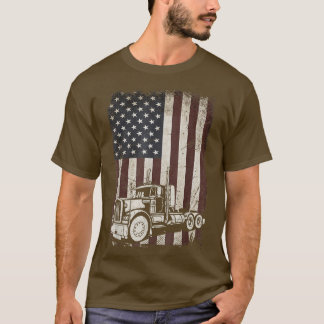 Amerikaanse vlag Tennis Truck Trucke T-shirt