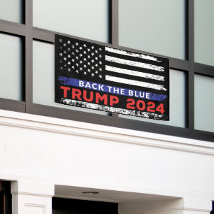  Amerikaanse vlag terug de Blue Trump 2024 verkiez Spandoek