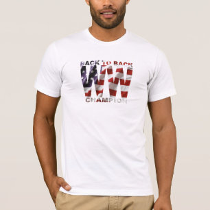 Amerikaanse vlag Terug naar achteren WW Champion T T-shirt