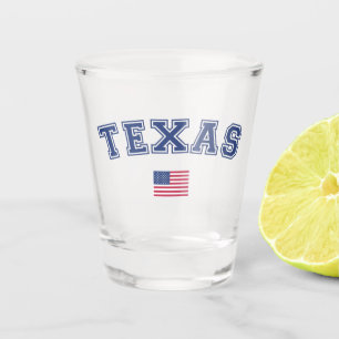 Amerikaanse vlag Texas Shot Glas