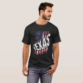 Amerikaanse vlag Texas T-shirt (Voorkant volledig)