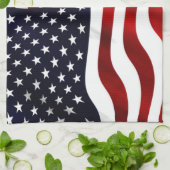 Amerikaanse vlag theedoek (Gevouwen)