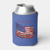 Amerikaanse vlag Thunder_Cove Blikjeskoeler (Blikje Voorkant)