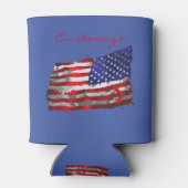 Amerikaanse vlag Thunder_Cove Blikjeskoeler (Achterkant)