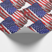 Amerikaanse vlag Thunder_Cove Cadeaupapier (Hoek)