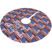Amerikaanse vlag Thunder_Cove Kerstboom Rok (Gekanteld)