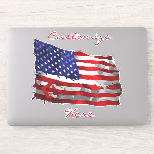 Amerikaanse vlag Thunder_Cove Sticker
