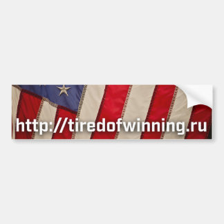 Amerikaanse Vlag tiredofwinning.ru Bumpersticker
