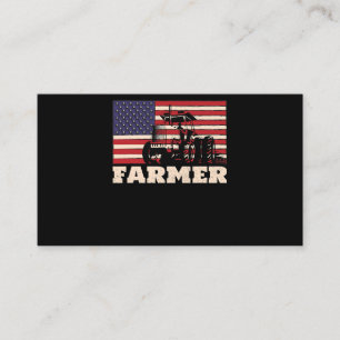 Amerikaanse vlag Tractor Visitekaartje