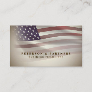 Amerikaanse vlag | Transparante gradatie |  Visitekaartje