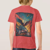 Amerikaanse vlag Tri-Blend shirt (Achterkant)