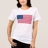 Amerikaanse vlag Tri-Blend shirt (Voorkant)