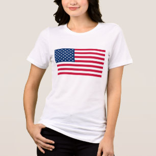 Amerikaanse vlag Tri-Blend shirt