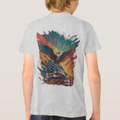 Amerikaanse vlag Tri-Blend shirt (Achterkant)