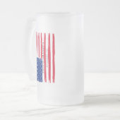 Amerikaanse vlag trotse opa matglas bierpul (Voorkant links)